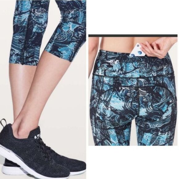 Lululemon Fast & Free Crop Leggings Size 4 - Picture 3 of 14